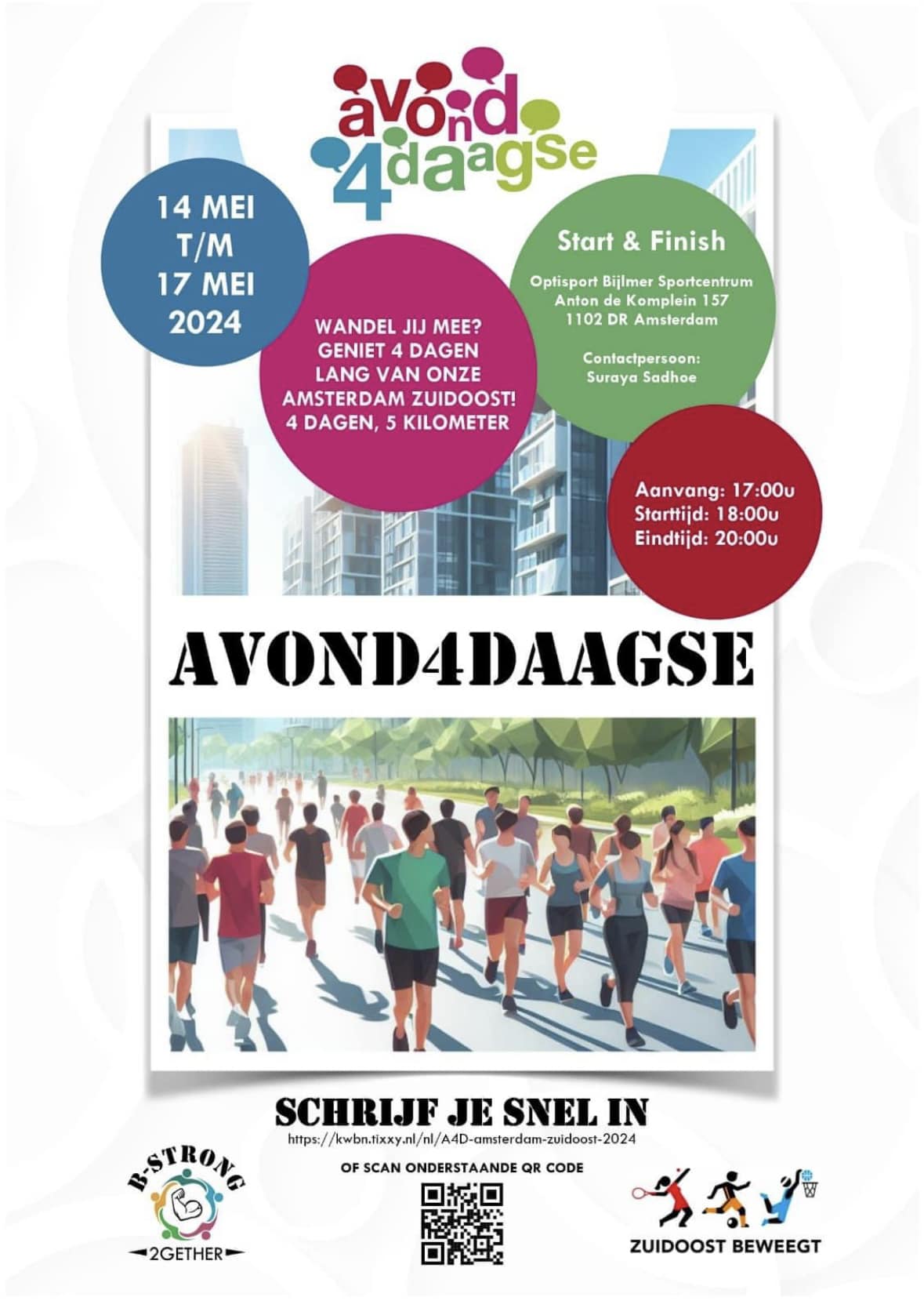 Avond4daagse Amsterdam Zuidoost